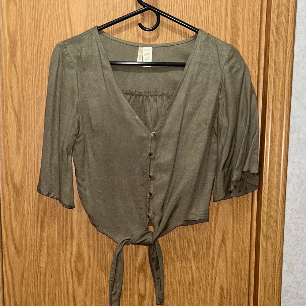 Tie-Front Blouse
